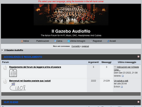 'ilgazeboaudiofilo.com' screenshot