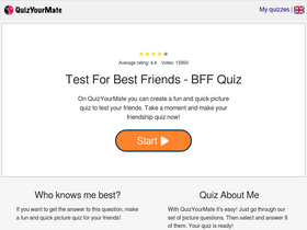 'quizyourmate.com' screenshot