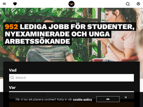 'studentjob.se' screenshot