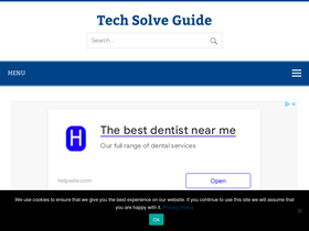 'techsolveguide.com' screenshot