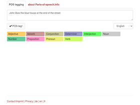 'parts-of-speech.info' screenshot