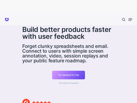 'userback.io' screenshot