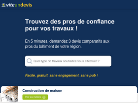 'viteundevis.com' screenshot
