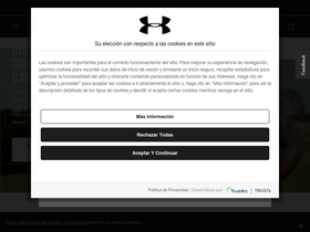 'underarmour.es' screenshot