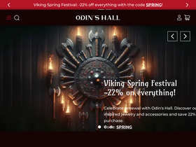 'odins-hall.com' screenshot