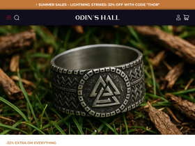 'odins-hall.com' screenshot