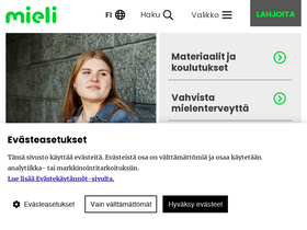 'mieli.fi' screenshot
