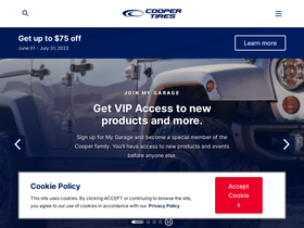 'coopertire.com' screenshot