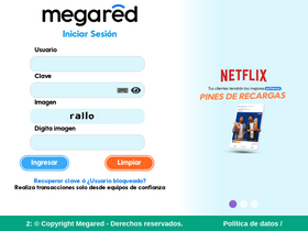 'megared.co' screenshot