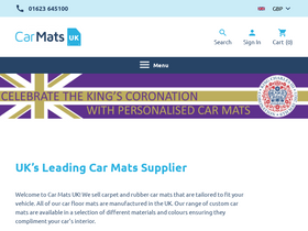 'carmats-uk.com' screenshot