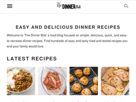 'thedinnerbite.com' screenshot