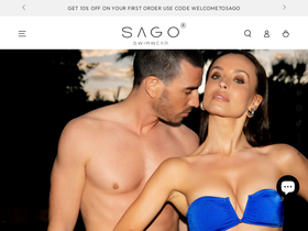 sagoswimwear.com homepage screenshot