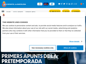 'rcdespanyol.com' screenshot