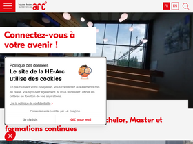 'he-arc.ch' screenshot