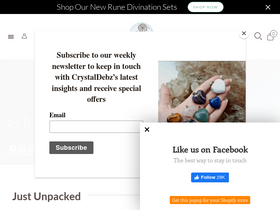 The Crystal Spirits website screenshot