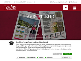 'jyskvin.dk' screenshot