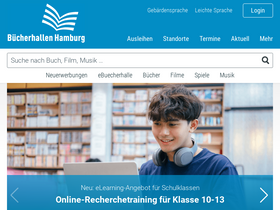'buecherhallen.de' screenshot