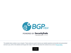 'bgpview.io' screenshot