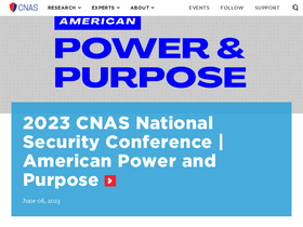 'cnas.org' screenshot