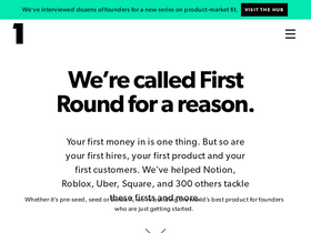 'firstround.com' screenshot