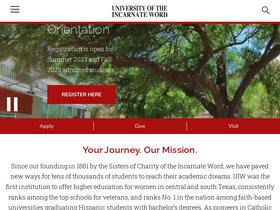 'uiw.edu' screenshot