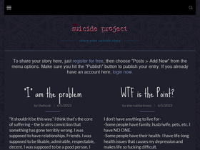'suicideproject.org' screenshot