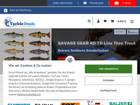 'tackle-deals.eu' screenshot