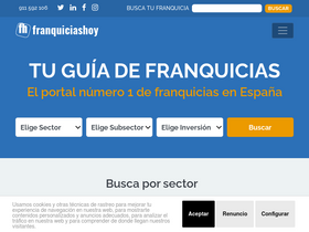 'franquiciashoy.es' screenshot
