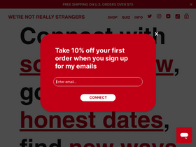 'werenotreallystrangers.com' screenshot