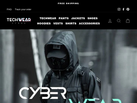 'techwear.store' screenshot