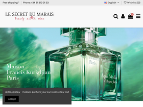 'lesecretdumarais.com' screenshot
