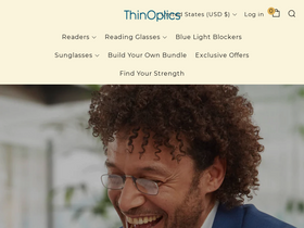 'thinoptics.com' screenshot