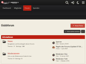 'glubbforum.de' screenshot
