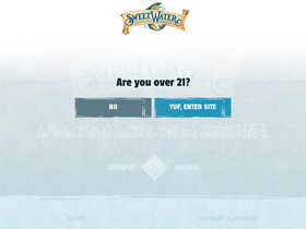 'sweetwaterbrew.com' screenshot