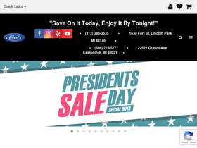 albertsfurniture.com homepage screenshot