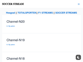 'soccermlbstream.xyz' screenshot