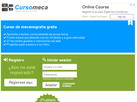 'cursomeca.com' screenshot