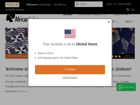 Africanfabs homepage screenshot