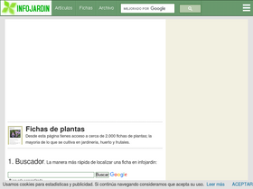 Fichas Infojardin Com Analytics Market Share Stats Traffic Ranking