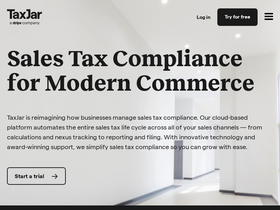 'taxjar.com' screenshot