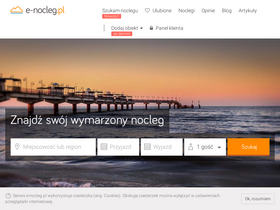 'e-nocleg.pl' screenshot
