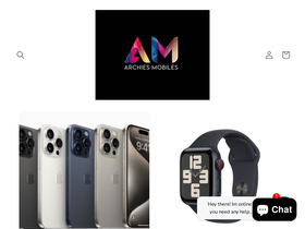 archiesmobiles.co.za homepage screenshot