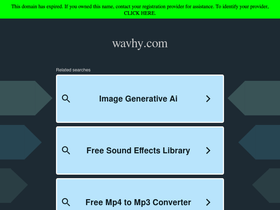 wavhy.com homepage screenshot