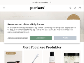 Pearlwax homepage screenshot