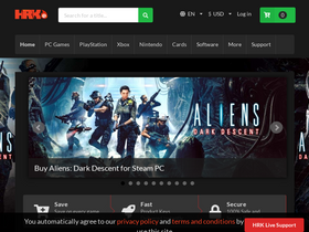 'hrkgame.com' screenshot