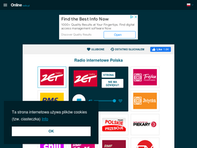 'onlineradio.pl' screenshot