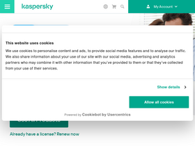 'shop.kaspersky.com' screenshot