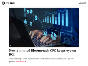 'cfodive.com' screenshot