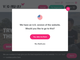 'veganuary.com' screenshot