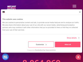 'notjustanalytics.com' screenshot